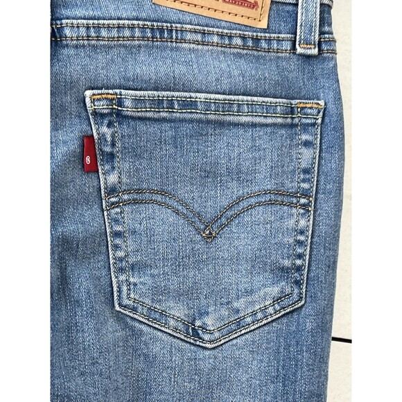 Levi's Women's 721 High Rise Skinny Rare Tag Distressed Stretch Jeans 25 x 30 - Picture 7 of 10